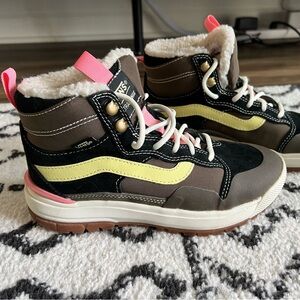 Vans Women's High-Top Sneakers - Black, Brown, Yellow, Pink